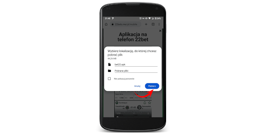  Jak pobrac aplikacje 22Bet na Androida